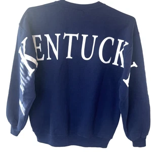 Vintage Kentucky Wildcats Russell Athletic L Lettering Navy Crewneck USA Made - Picture 1 of 2