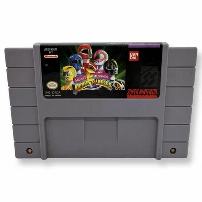 Mighty Morphin Power Rangers Super Nintendo SNES - Image 1 of 4