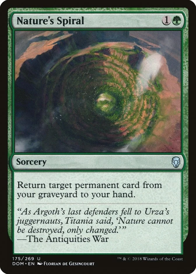 Nature's Spiral (DOM 175) Near Mint Foil - MTG single - Image 1 of 1