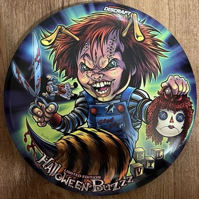 Discraft 2022 Chucky Halloween SuperColor ESP Buzzz 175-176g - Image 1 of 3