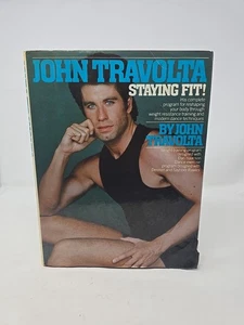 Vintage Exercise Book John Travolta Staying Fit Hardcover 1984 Scarce  - Imagen 1 de 10