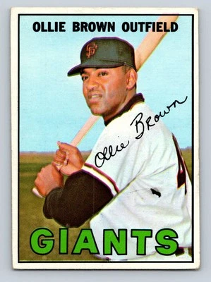 1967 Topps #83 Ollie Brown San Francisco Giants - Image 1 of 2