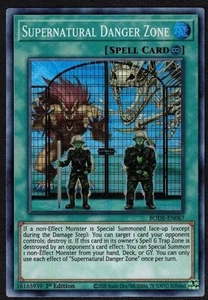 Yugioh Supernatural Danger Zone BODE-EN067 Super Rare 1st Ed - VLP - Bild 1 von 2