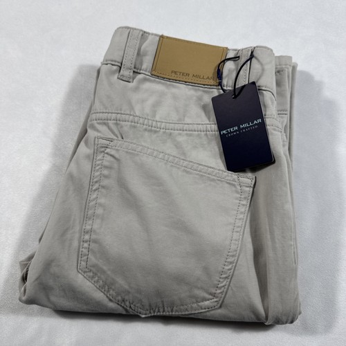 Peter Millar Crown Crafted Delvin Pants Mens 30 Beige Tilored Fit 2 Way ...