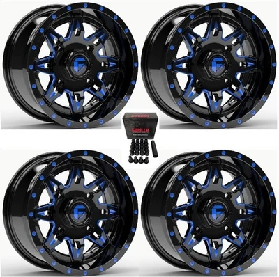 Fuel Lethal UTV Wheels Blue/Black 15" Polaris RZR 1000 XP (4) - Image 1 of 3
