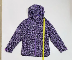 Columbia Sportswear Girl’s Large Purple Geometric Winter Jacket Grow System - Picture 1 of 9