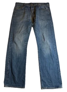 Levi’s Men’s  501 Button Fly Original Fit Denim Jeans Sz 36X32  FREE SHIPPING - Picture 1 of 5