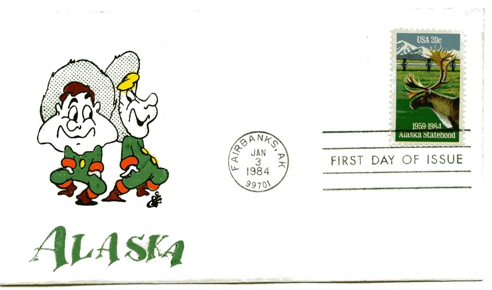 2066 Alaska Statehood, Animated by Ellis, FDC - Image 1 of 1