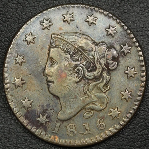 1816 Coronet Matron Head Copper Large Cent Cover