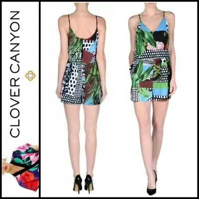 Mameluco de bolsillo con ojo de cerradura estampado floral múltiple Clover Canyon $246 ~ M M3020 Foto 1 de 4