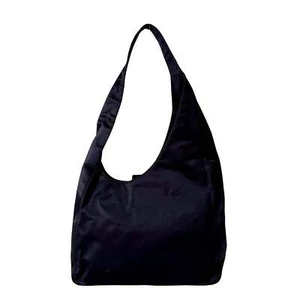 Bolso de hombro hobo de satén negro PRADA - Imagen 1 de 15