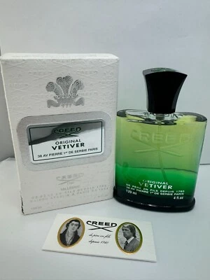Creed Original Vetiver 4 oz 120 ml eau de parfum spray para hombres RARO tamaño descontinuado Foto 1 de 3