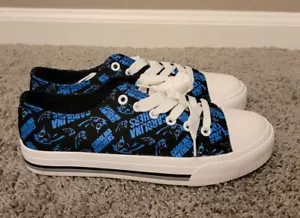Carolina Panthers Shoes- Women's Size 8, Low-top Canvas, Football NFL - Picture 1 of 5