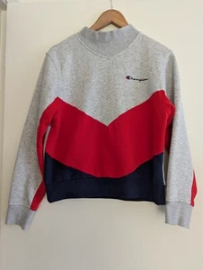 Vintage Champion Stripe Colorblock Cropped Sweatshirt Gr. M - Bild 1 von 6