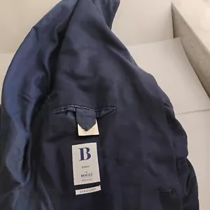 Reciente BOGGI MILANO 42R Hombre’s Azul Chaqueta Deportiva Seda/Lino 2 Btn - Imagen 1 de 16