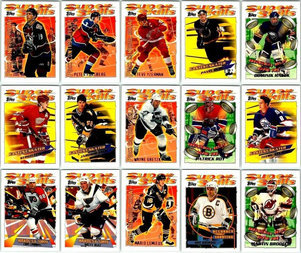 1995-96 TOPPS SUPERSKILLS INSERT CARDS - PICK SINGLES - FINISH SET - Rare Mint - Image 1 of 1