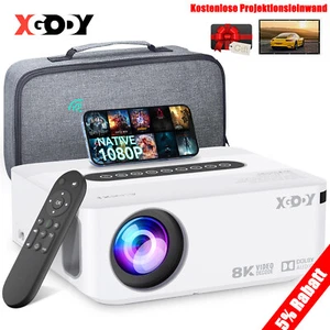 Proiettore Smart 4K 65000 Lumen Proiettore LED WiFi Bluetooth HDMI Android Home Theater - Foto 1 di 17