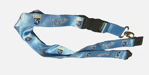 MLB NEW Kansas City Royals LT Blue Lanyard Keychain Licensed New Cover