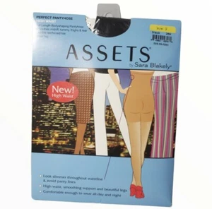 Pantimedias Assets by Sara Blakely Spanx perfectas modeladoras negras talla 2 nuevas - Imagen 1 de 3