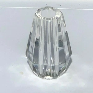 NUEVO CRISTAL TRANSPARENTE ROTURA FACETADA 2.5" X 1.5" diámetro deslizamiento 1/8IP (3/8" tubo) lámpara parte - Imagen 1 de 11
