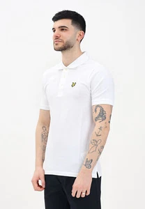 LYLE & SCOTT Polo Hombre Blanco Polo Manga Corta Polo A Con Parche Lo - Imagen 1 de 5