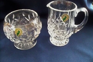 Waterford Crystal LISMORE Footed Creamer and Footed Open Sugar Bowl (round) - Picture 1 of 6