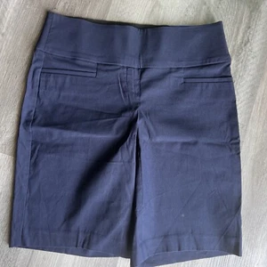 Apt. 9 Damen Größe 8 blau Bermuda Stretchshorts, Taille 30 Zoll NEU $ 36 - Bild 1 von 5
