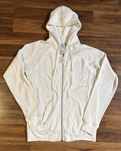Stussy Authentic Outer Gear White Hoodie Thermal Size XL Full Zip - Picture 1 of 15