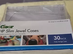 HP 2015 Slim Jewel CD/DVD Cases - 25 in box - Imagen 1 de 5