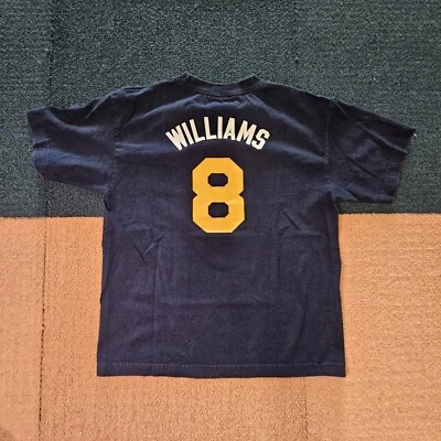 Deron Williams Adidas Utah Jazz Adult T-Shirt Small Blue Graphic SS crew K7a - Image 1 of 4