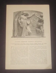 Daniel Chester French, Sculptor, 1898 Magazine Article, 10 Illustrations - Picture 1 of 8