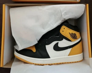 Nike Air Jordan 1 Retro High OG - Taxi Yellow Toe Men’s Size 10.5 - Picture 1 of 2