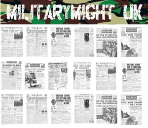 1 32 / 1 35 SCALE NEWSPAPERS WW2 BRITISH DIORAMA MODEL DECALS - Picture 1 of 1