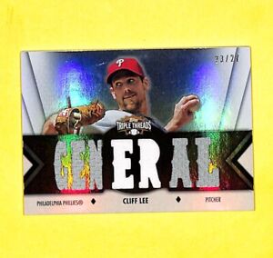 2012 Topps Triple Threads Cliff Lee 23/27 Jersey Patch Relic Card Phillies