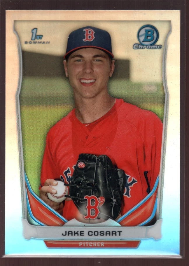 JAKE COSART BOSTON RED SOX BOSOX ROOKIE REFRACTOR RC SP 2014 BOWMAN CHROME DRAFT - Image 1 of 1