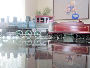 BACHMANN G SCALE BIG HAULER ATCHISON TOPEKA STEAM LOCOMOTIVE W/TENDER AUDIO - Picture 1 of 11
