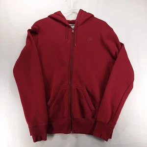 Nike Sportswear Sweatshirt Hoodie Boys XL 16-18 Maroon Full Zip Long Sleeve - Picture 1 of 9