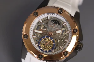 Invicta Akula 51mm Automatic Day/Night Skeletonized Strap Watch 42772 - Picture 1 of 6