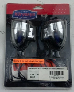 Kuryakyn 2305 Small Halogen Universal Silver Bullet Lights Red, Amber, Clear - Picture 1 of 14
