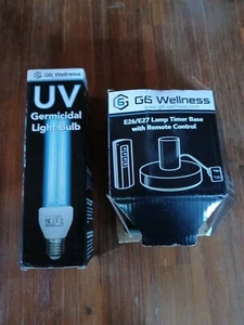 G6 Wellness E26/E27 Lamp timer base with remote control & Germicidal Ozone Bulb - Picture 1 of 4