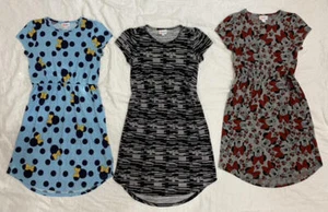 Lularoe 3 Girls Dresses Minnie Mouse & Black/White Size 12 NWOT - Picture 1 of 11