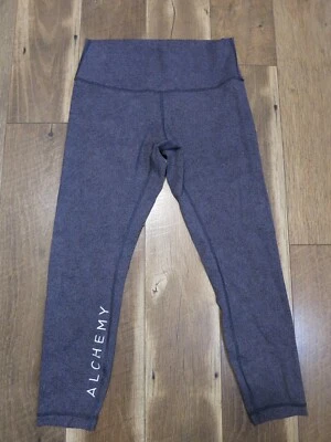 Lululemon W5AT9S Women's Gray/Black Alchemy Crop Leggings Sz 10 - Image 1 of 4