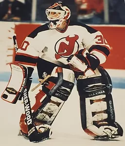 8x10 MARTIN BRODEUR NEW JERSEY DEVILS SPORTS PHOTO NHL NHLPA Printed🇨🇦 VINTAGE - Picture 1 of 5