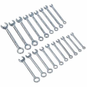 Metric + Imperial SAE Mini Combination Spanners 4 – 11mm 5/32” – 7/16” 20pc - Picture 1 of 3