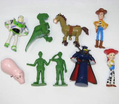 Disney Pixar Toy Story Figures Lot 9 Cake Toppers ZURG Woody Rex Bullseye Jessie - Image 1 of 4