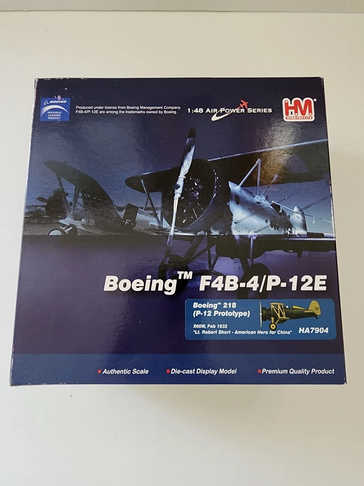 Hobby Master HA7904 1:48 Boeing F4B-4/P-12E Prototype Lt. Rbt. Short - Image 1 of 4