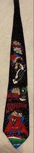 Corbata de cuello vintage de personajes de Looney Tunes Super Taz 1993 para hombre - Imagen 1 de 6