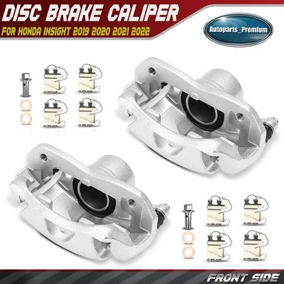 2x Front Driver & Passenger Brake Caliper w/ Bracket for Honda Insight 2019-2022 - Image 1 of 4