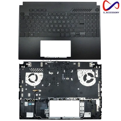 New ASUS TUF Gaming A16 FA617 FA617NS FA617XS Black Palmrest Keyboard Backlit US - Image 1 of 4