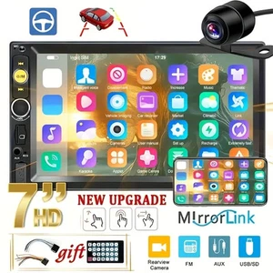 HD Car MP5 2 Din Car Stereo Receiver with Multimedia Player with Backup Camera - Picture 1 of 8